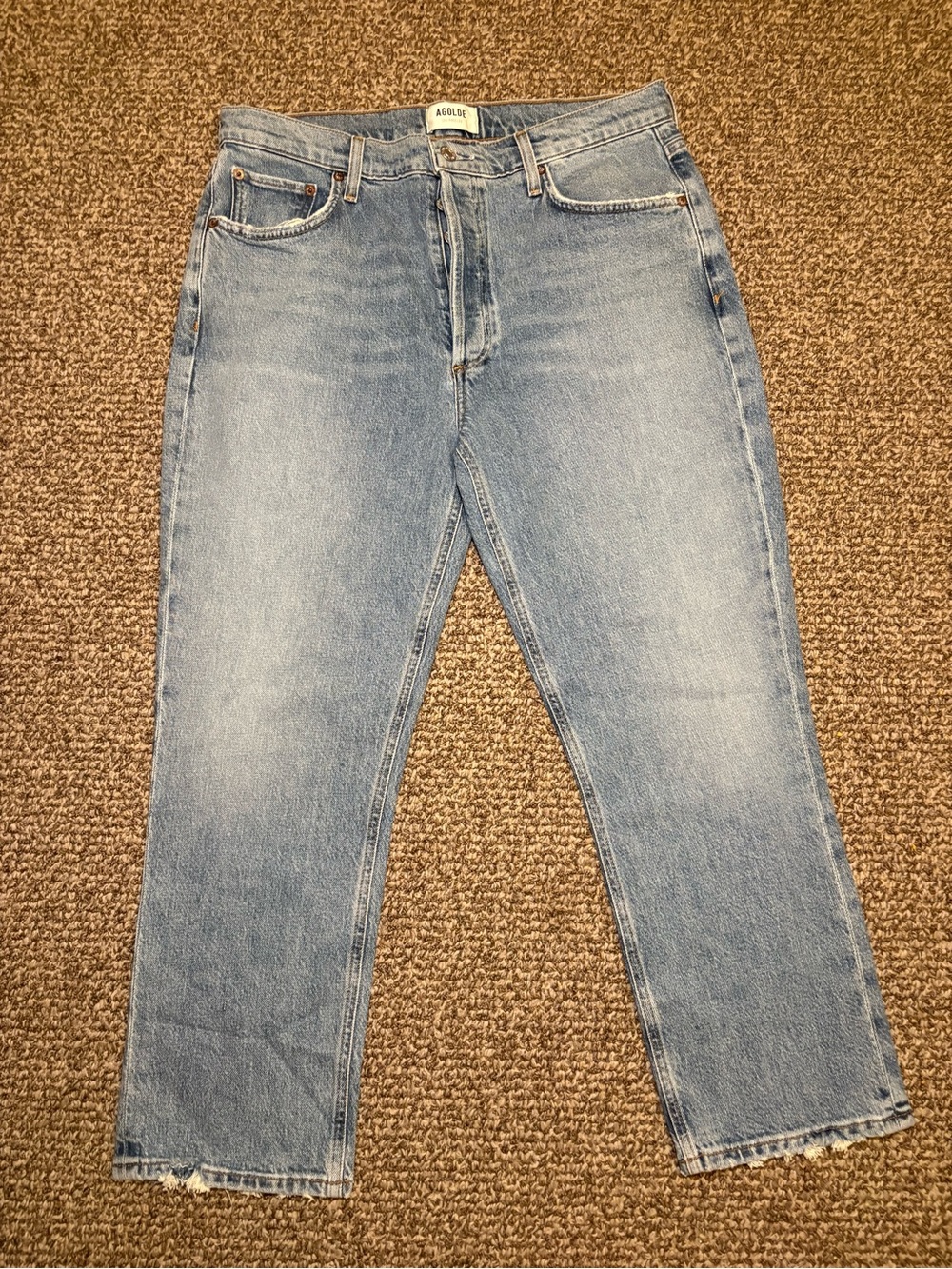 Agolde Light Blue Riley crop women’s Jeans